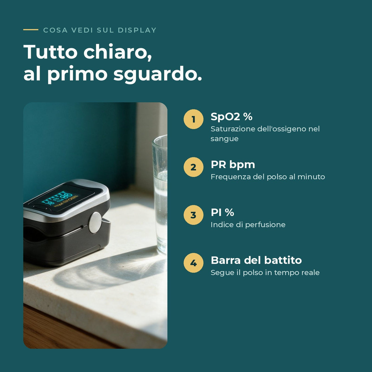 Vantaggi principali del saturimetro Serèa